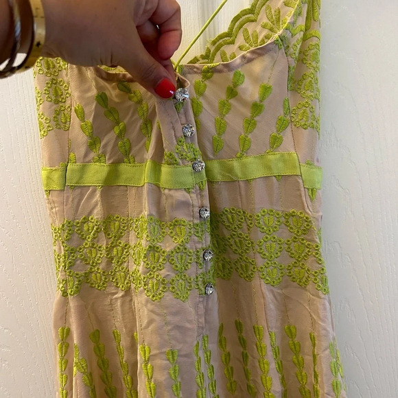 Anthropology Tracy Reese silk mini dress sz 2 - Picture 3 of 7